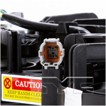 2017 Nissan Maxima Dual Radiator and Condenser Fan Assembly TYC 621660 image 4 of 4