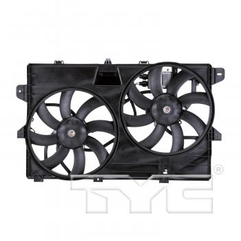 2013 Ford Edge Dual Radiator and Condenser Fan Assembly TYC 622030 image 1 of 3