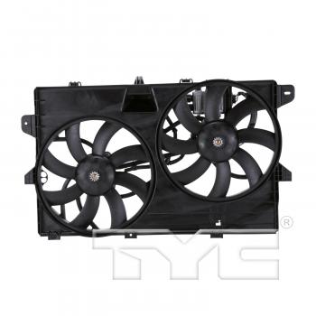 2013 Ford Edge Dual Radiator and Condenser Fan Assembly TYC 622040 image 1 of 4