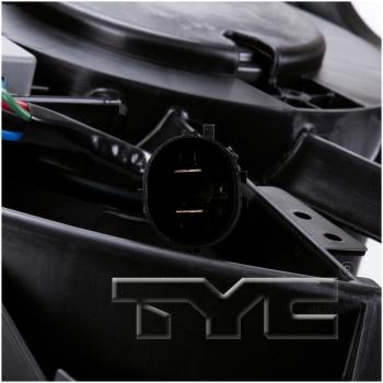 2010 Ford Fusion Dual Radiator and Condenser Fan Assembly TYC 622430 image 3 of 3