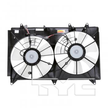 2009 Mazda CX-7 Dual Radiator and Condenser Fan Assembly TYC 622510 image 2 of 4