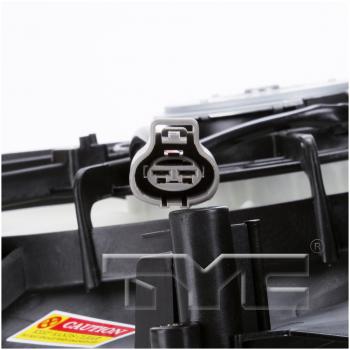 2009 Mazda CX-7 Dual Radiator and Condenser Fan Assembly TYC 622510 image 4 of 4