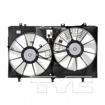 2014 Toyota Sienna Dual Radiator and Condenser Fan Assembly TYC 622670 image 2 of 3