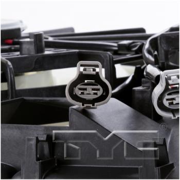 2011 Lexus RX450h Dual Radiator and Condenser Fan Assembly TYC 622680 image 3 of 3