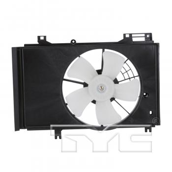 2011 Mazda 2 Dual Radiator and Condenser Fan Assembly TYC 622740 image 1 of 3