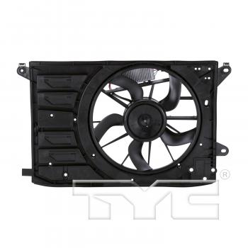2013 Lincoln MKZ Dual Radiator and Condenser Fan Assembly TYC 623020 image 1 of 4