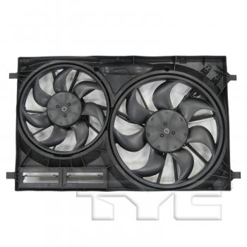 2019 Ford Transit-150 Dual Radiator and Condenser Fan Assembly TYC 623540 image 1 of 3