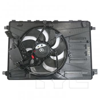 2015 Volvo XC70 Dual Radiator and Condenser Fan Assembly TYC 623790 image 2 of 3