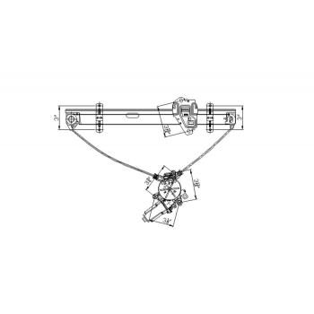 2002 Honda Civic Power Window Motor and Regulator Assembly Front Right TYC 660105 image 4 of 4