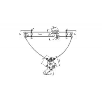 2002 Honda Civic Power Window Motor and Regulator Assembly Front Right TYC 660107 image 4 of 4