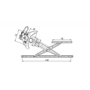 2001 Honda CR-V Power Window Motor and Regulator Assembly Front Right TYC 660111 image 4 of 4