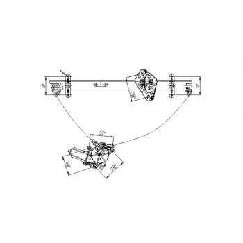 2006 Honda CR-V Power Window Motor and Regulator Assembly Front Right TYC 660113 image 4 of 4