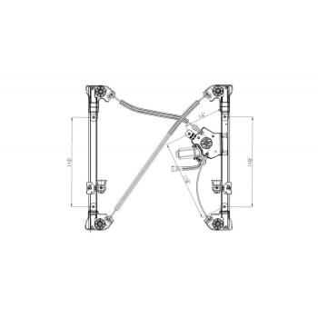 2006 Ford F-150 Power Window Motor and Regulator Assembly Front Right TYC 660271 image 1 of 1
