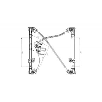 2006 Ford F-150 Power Window Motor and Regulator Assembly Front Left TYC 660272 image 1 of 1