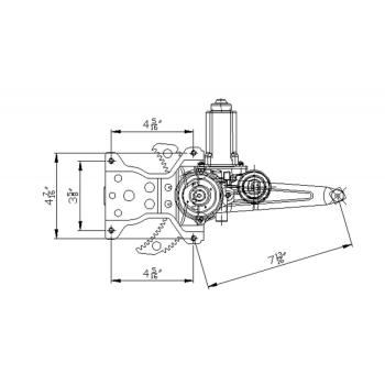 2007 Lexus RX350 Power Window Motor and Regulator Assembly Rear Right TYC 660389 image 1 of 1