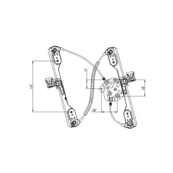 2007 Chrysler 300 Power Window Motor and Regulator Assembly Front Right TYC 660397 image 1 of 1