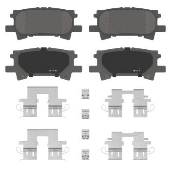2007 Lexus RX400h Disc Brake Pad Rear Wagner Brake PD996 image 2 of 2